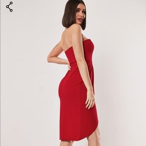 Missguided Dresses - Bandeau wrap bodycon midi dress Missguided Dresses - Bandeau wrap bodycon midi dress